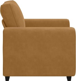 vidaXL Πολυθρόνα Καφέ Βελούδινη 100x77x82 εκ.