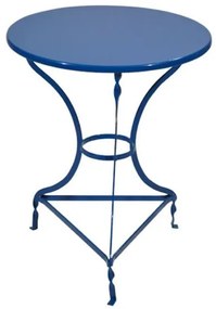 ΤΡΑΠΕΖΙ LIZA HM5632.05 ΜΠΛΕ ΠΑΡΑΔΟΣΙΑΚΟ ΜΕΤΑΛΛΙΚΟ ΛΑΜΑΡΙΝΑ Φ60Χ73Υεκ.