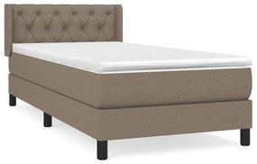 ΚΡΕΒΑΤΙ BOXSPRING ΜΕ ΣΤΡΩΜΑ TAUPE 80X200 ΕΚ. ΥΦΑΣΜΑΤΙΝΟ 3129909