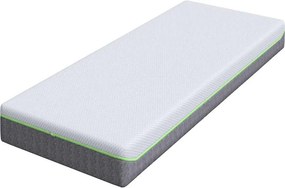 vidaXL Στρώμα Λευκό και Γκρι 80 x 200 cm Ζακάρ ύφασμα