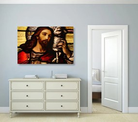 Φανταστείτε τον Ιησού με ένα αρνί - 120x80