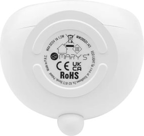 Φωτιζόμενο Ηλεκτρονικό Ξυπνητήρι Κουνελάκι Λευκό