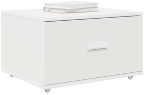 vidaXL Ντουλάπι με Συρτάρια Λευκό 55 x 45 x 33.5 εκ Επεξεργασμένο ξύλο