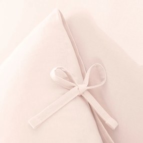 Βαμβακερή μονόχρωμη μαξιλαροθήκη με φιογκάκια, Scénario