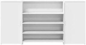 vidaXL Γραφείο υποδοχής Λευκό 200x50x103,5 εκ. Επεξεργασμένο Ξύλο