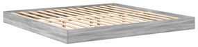 vidaXL Κρεβάτι Βιβλιοθήκης Γκρι Σοναμά 180x200 εκ. Επεξεργασμένο Ξύλο