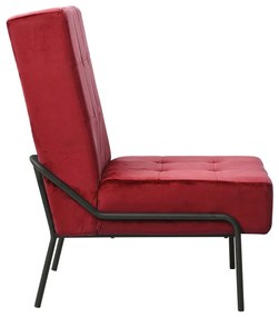 Καρέκλα Χαλάρωσης 65 x 79 x 87 Μπορντό Βελούδινη - Κόκκινο