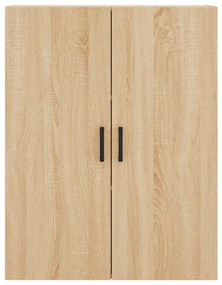 vidaXL Ντουλάπι Sonoma δρυς 69,5 x 34 x 180 εκ. από Επεξεργασμένο Ξύλο