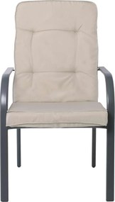 Πολυθρόνα steel ανθρακί Astor E5151 58x77x94cm