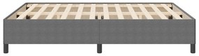 vidaXL Κρεβάτι Φωτεινό Γκρι 180x200 εκ. Από Υφασμάτινο Κονδύλι