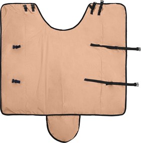 vidaXL Σαμάρι Ίππου Καπουτσίνο 165 cm Πολυεστέρας