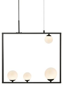 Φωτιστικό Οροφής Πολύφωτο Aca Quadro OD91644PB Black