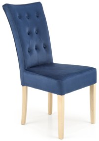 VERMONT chair, honey oak / dark blue Monolith 77