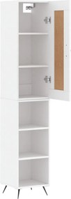 vidaXL Ντουλάπι Λευκό 34,5 x 34 x 180 εκ. από Επεξεργασμένο Ξύλο