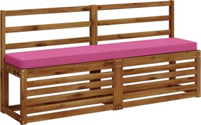 vidaXL Μαξιλάρια Πάγκου 2 Τεμαχίων VUGHT 2 pcs 100% Πολυεστέρας Ροζ