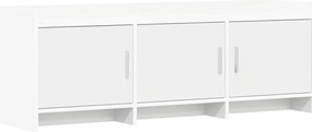 vidaXL Ντουλάπι TV 130 x 33 x 47 εκ Λευκό Επεξεργασμένο Ξύλο