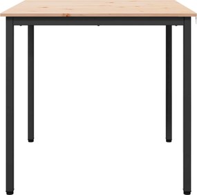 vidaXL Τραπεζαρία Φυσικό 80 x 80 x 75 cm Στερεά ξυλεία πεύκου