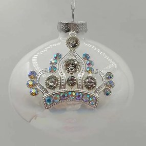 Χριστουγεννιάτικα Στολίδια Κορώνα (Σετ 4Τμχ) 600-42797 10cm White