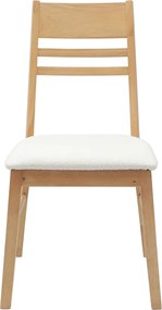 vidaXL Καρέκλες φαγητού 2 pcs Φυσικό 43 x 54 x 89 εκ.