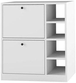 Ντουλάπι Gist pakoworld μελαμίνη σε λευκή απόχρωση 70x33x80εκ