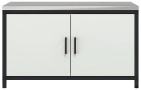 vidaXL Ντουλάπα Αποθήκευσης Κουζίνας Λευκό 60 x 50 x 92 εκ. Ατσάλι