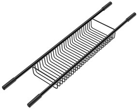 Σπογγοθήκη Μπανιέρας W60xD14xH5,5 Black Mat Sanco Shower Baskets 0171-M116
