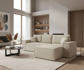 Γωνιακός καναπές Malaga mini I-Ekrou-Δεξιά