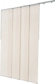 VEVOR Panel Track Blinds Extendable Track 116 to 218 cm W Trimmable Light Brown