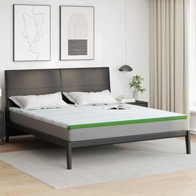 vidaXL Στρώματα Λευκό και Πράσινο 200 x 200 cm