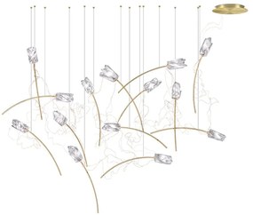 Φωτιστικό Οροφής Κρεμαστό Tulip 14 Free Standing Gold Slamp