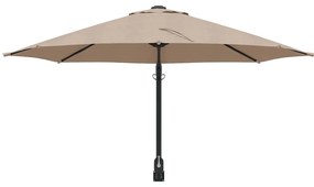 vidaXL Ομπρέλα Κήπου Ταμπά και Μαύρο 248 x 248 x 148 εκ