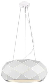 Zandor Μοντέρνο Κρεμαστό Φωτιστικό Τρίφωτο με Ντουί E27 σε Λευκό Χρώμα Trio Lighting 303500331