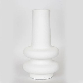 Βάζο Κεραμικό 752-20272 21.5x21.5x39cm White Estheti Home Κεραμικό