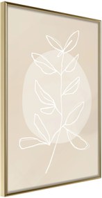 Αφίσα - Pastel Plant - 40x60 - Χρυσό - Χωρίς πασπαρτού