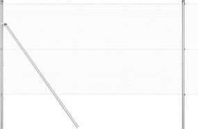 vidaXL Στύλος Περιφράξεων Ασημί 25 x 1,2 μ. (19 x 19 χιλ. δίκτυο)