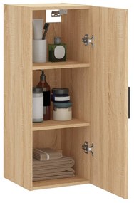 vidaXL Ντουλάπι Τοίχου Sonoma Δρυς 34,5 x 34 x 90 εκ.