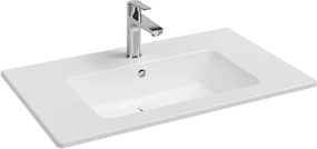 Νιπτήρας Flat Bianco Ceramica White-Μήκος: 81 εκ.