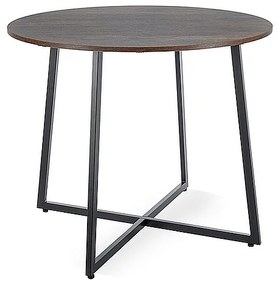 STÓŁ LUNA BRĄZ RUSTYKALNY/CZARNY FI90 DIOMMI-80-3674