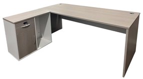 Intrahome Γραφείο εργασίας επαγγελματικό Armadi Intrahome γωνιακό σε sonoma-λευκή απόχρωση 140x70x75εκ | SKU: INTRAPA-478111115