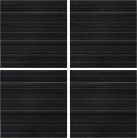 vidaXL Πλακάκι Χαλιού Ριγέ Σκούρο Γκρι 50 x 50 cm 4 pcs