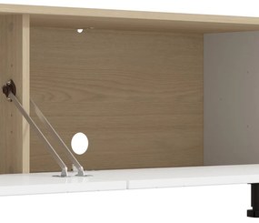 Σύνθετο σαλονιού CAMBRIDGE σε Λευκό - Oak 234x40x176εκ. 234x40x176 εκ.