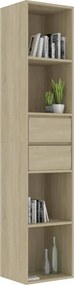 vidaXL Βιβλιοθήκη Χρώμα Sonoma Δρυς 36 x 30 x 171 εκ. από Επεξ. Ξύλο