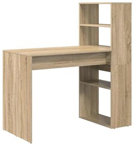 vidaXL Γραφείο Sonoma Δρυς 113 x 54 x 120 εκ. Επεξεργασμένο ξύλο