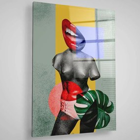Πίνακας Γυάλινος  401MGN3303 70x100cm Multi Wallity Κάθετοι Γυαλί