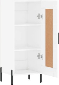 vidaXL Ντουλάπι Γυαλιστερό Λευκό 34,5x34x90 εκ. Επεξεργασμένο Ξύλο
