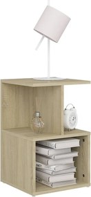 vidaXL Κομοδίνο Sonoma Δρυς 35 x 35 x 55 εκ. από Επεξ. Ξύλο