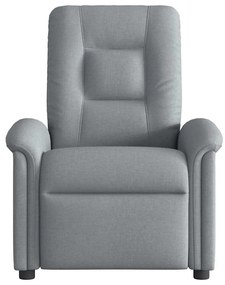 vidaXL Πολυθρόνα Ανακλινόμενη Ανοιχτό Γκρι Υφασμάτινη