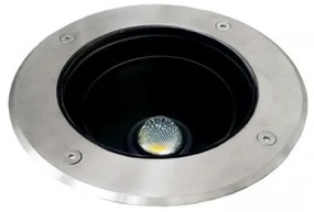 Χωνευτό Σποτ Φωτιστικό Δαπέδου LED 34W Ανοξείδωτο ΙΡ65 4000K Φ21cm Draco 19728 Interlight -19728-Inox 19728