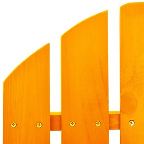 vidaXL Καρέκλα Κήπου Adirondack Κουνιστή Πορτοκαλί Μασίφ Ξύλο Ελάτης
