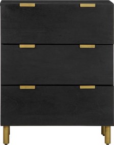 vidaXL Μπουφές Μαύρος 60x33x75 εκ. από Επεξεργασμένο Ξύλο
